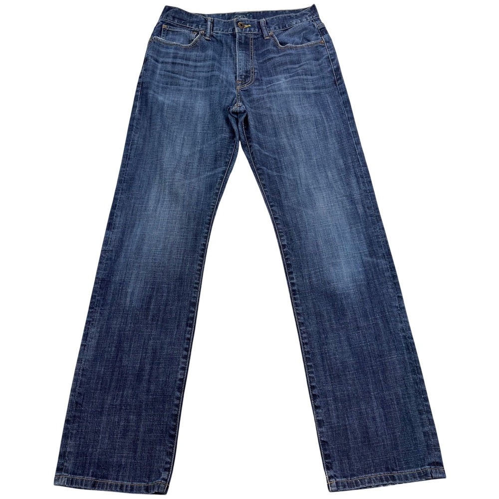 Lucky Brand 329 Classic Straight Jeans Mens 32x33 Blue Wash Stretch Denim Casual